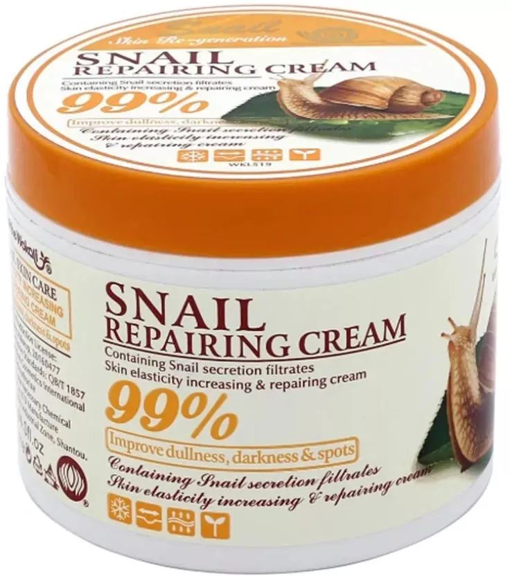 Восстанавливающий крем для тела Wokali с муцином улитки Snail Repairing Cream 115 г скраб для тела wokali coconut sherbet body scrub кокос 350 мл