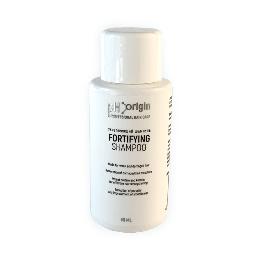 Профессиональный шампунь pH Origin укрепляющий с кератином Fortifying Shampoo 50 мл