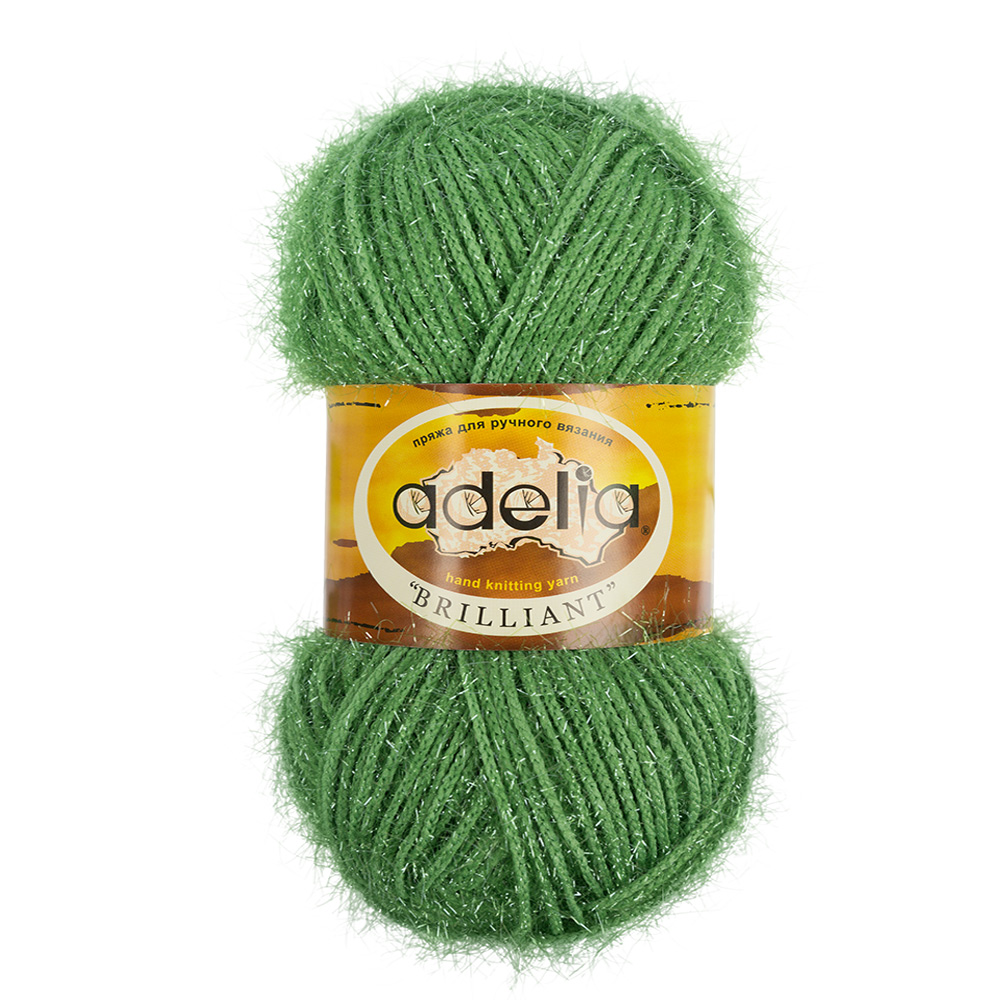 

Пряжа Adelia Brilliant №09 светлый зеленый, Brilliant