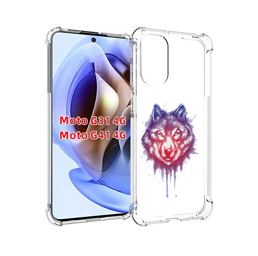 

Чехол MyPads пушистый волк для Motorola Moto G31 4G / G41 4G, Прозрачный, Tocco