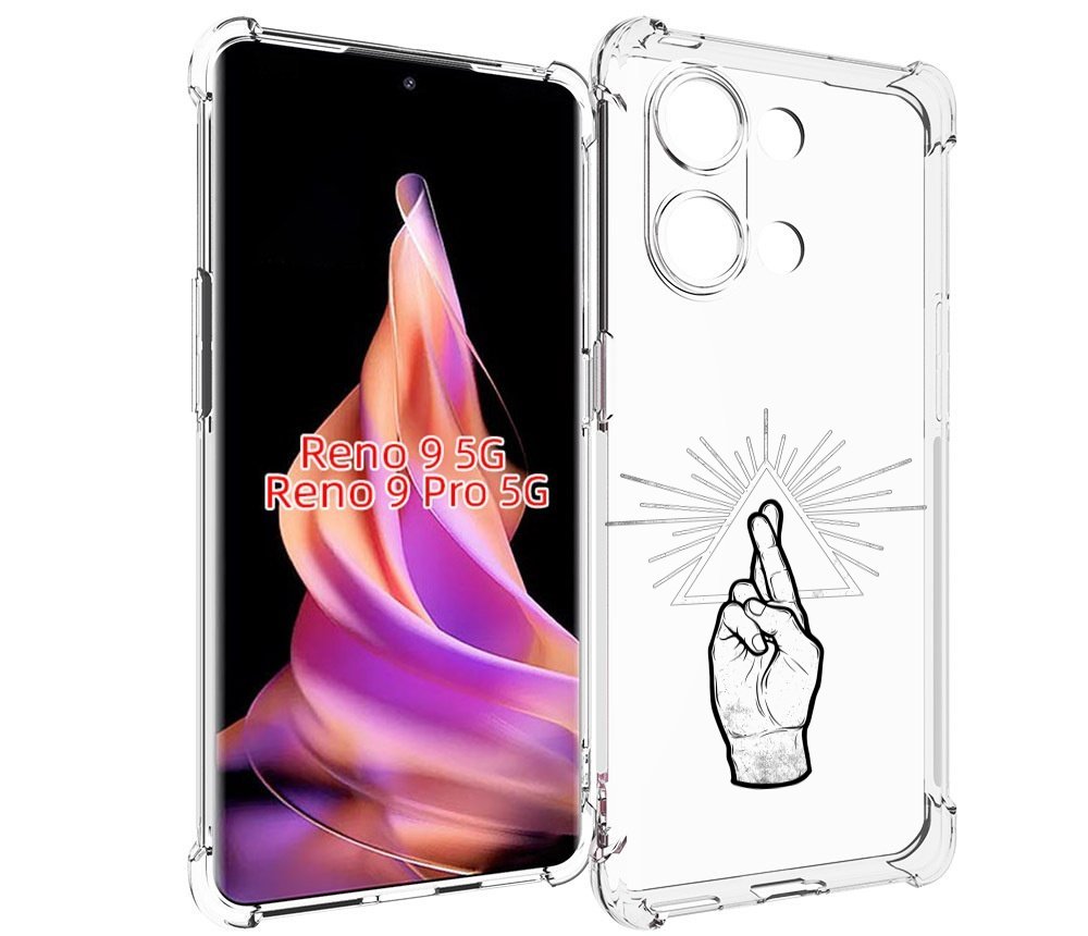

Чехол MyPads черно белая рука для Oppo Reno 9 / Reno 9 Pro, Прозрачный, Tocco