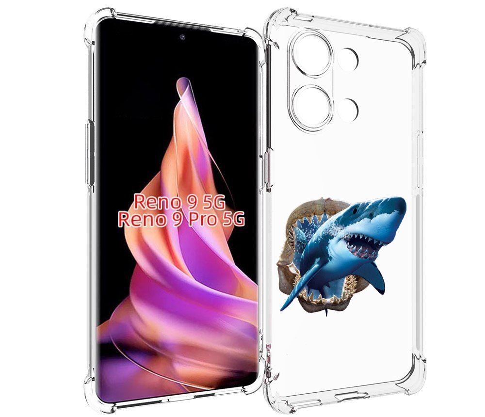 

Чехол MyPads челюсти для Oppo Reno 9/Reno 9 Pro, Прозрачный, Tocco