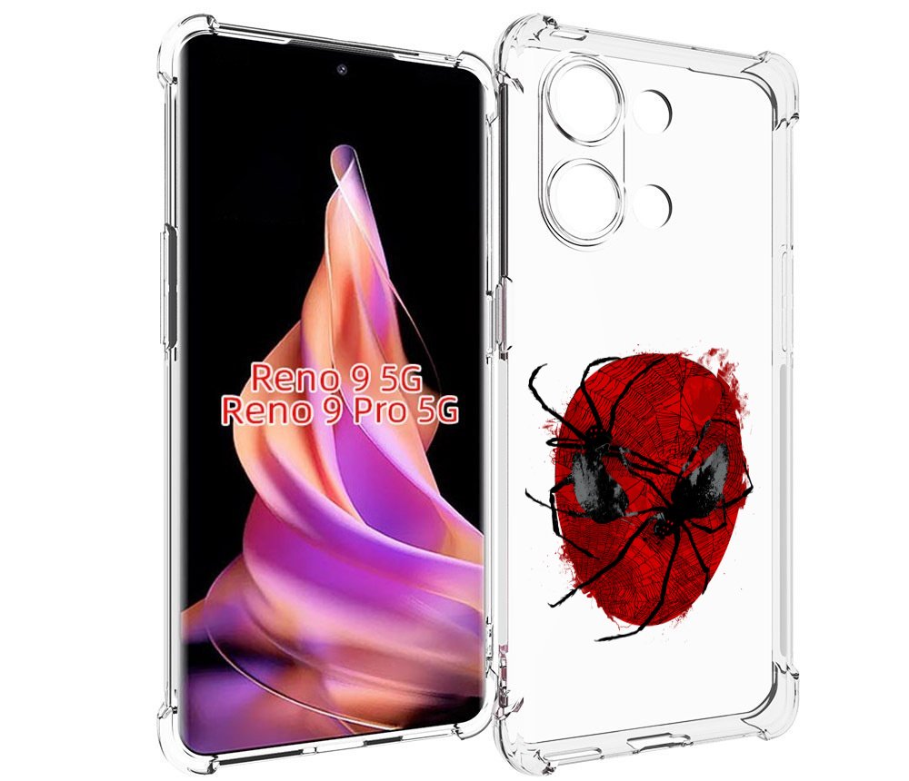 

Чехол MyPads человек паук для Oppo Reno 9/Reno 9 Pro, Прозрачный, Tocco