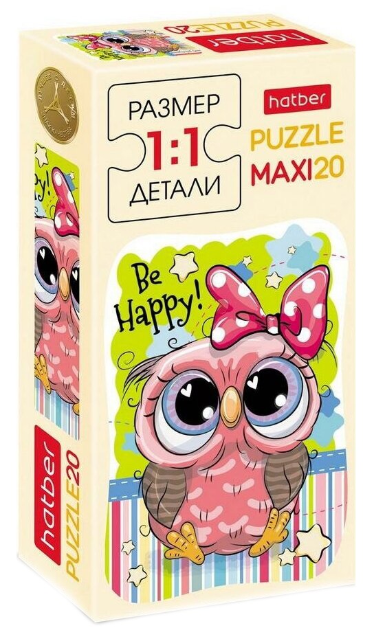 

Пазл Hatber MAXI Мультяшки 20 эл. 20ПЗ5-19508