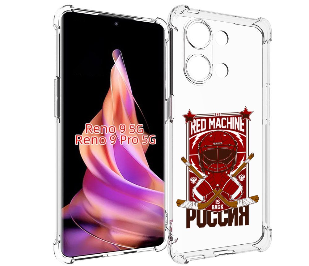 

Чехол MyPads хоккей россия для Oppo Reno 9/Reno 9 Pro, Прозрачный, Tocco