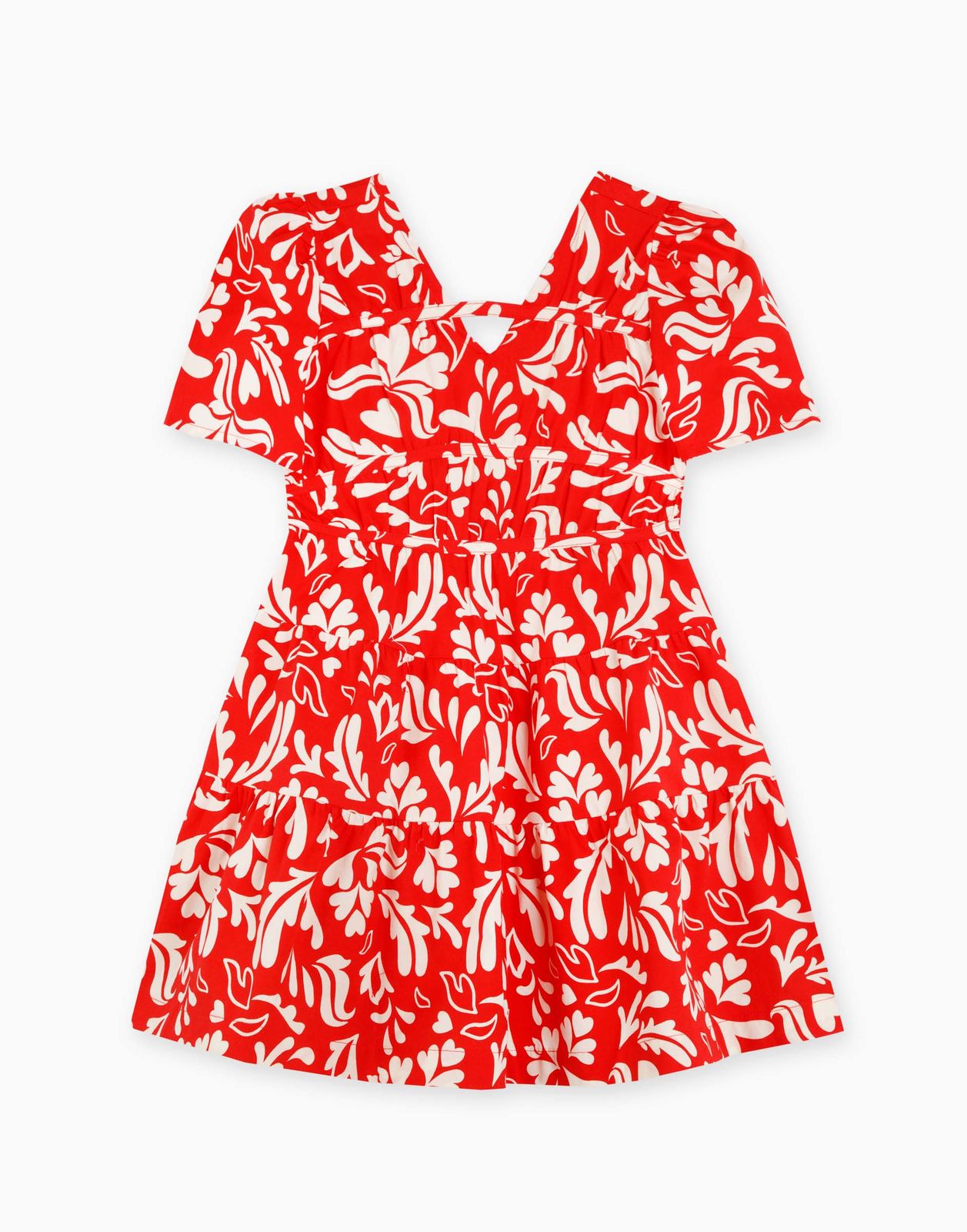 

Платье для девочки Gloria Jeans GDR029136 молочный/красный 8-10л/140, Бежевый;красный, GDR029136