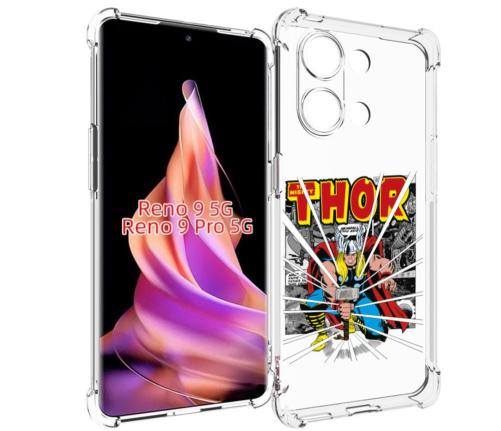 

Чехол MyPads тор рисунок для Oppo Reno 9/Reno 9 Pro, Прозрачный, Tocco