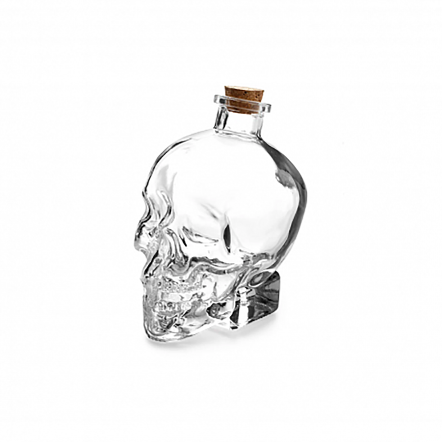 Штоф для крепких напитков Glasserie Skull, стекло, 0,8 л с крышкой