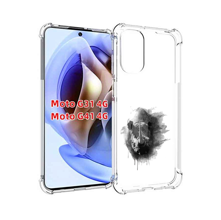 

Чехол MyPads носорог для Motorola Moto G31 4G / G41 4G, Прозрачный, Tocco