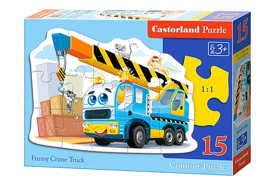 

Пазл Castorland 15 деталей midi Автокран , арт. В-015108
