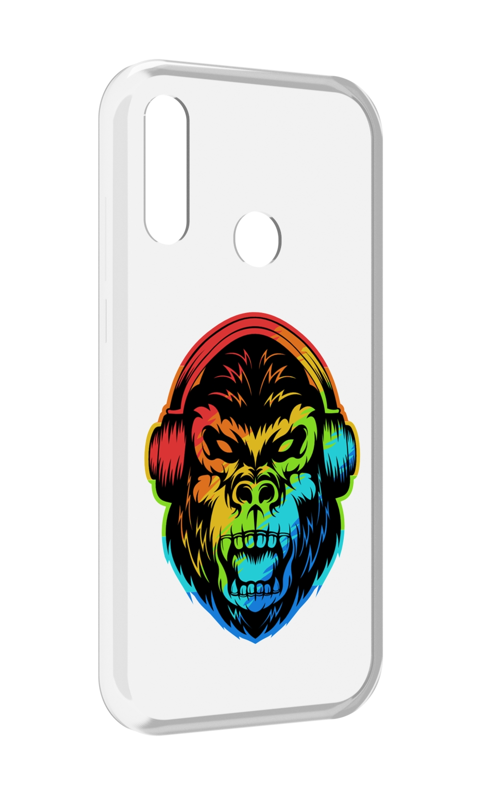 

Чехол MyPads Горилла-в-наушниках для Lenovo Z6 Pro Youth Edition / Z6 Pro Lite, Прозрачный, Tocco