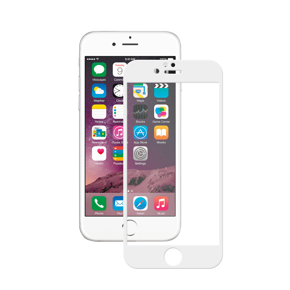 

Защитное стекло для iPhone 6/6s 99D, белый