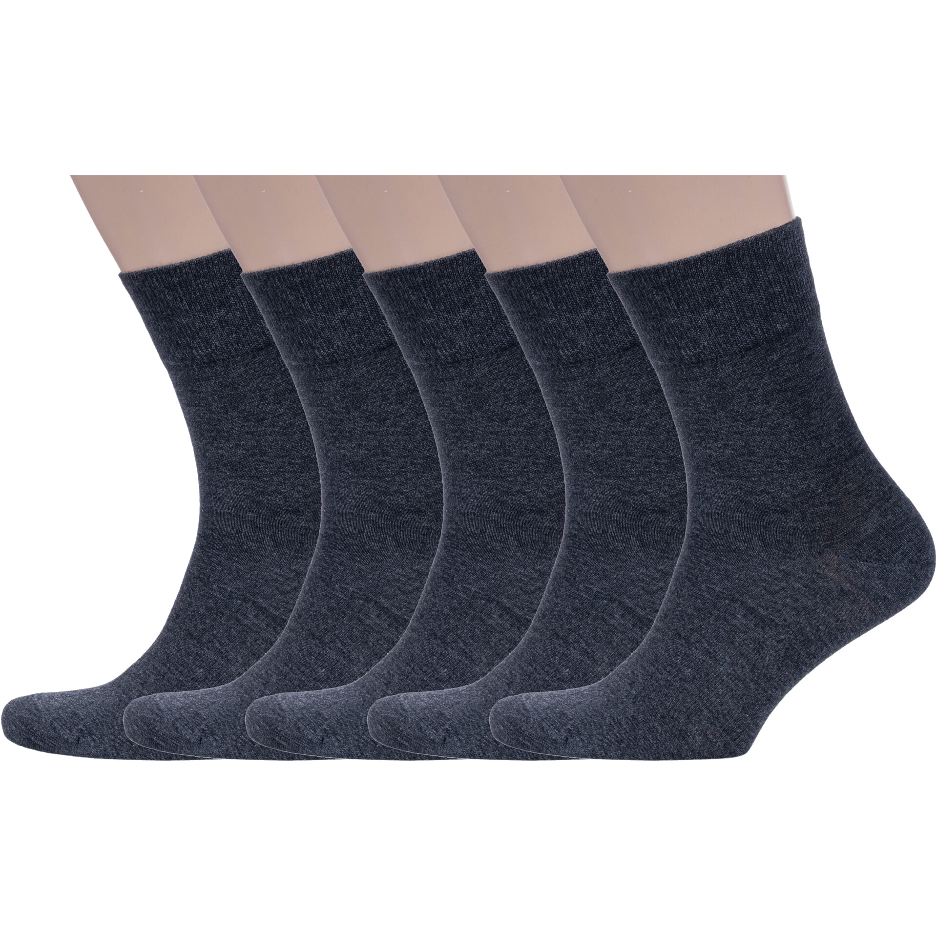 Комплект носков мужских Grinston socks 5-15D1 серых 27 5 пар 1937₽