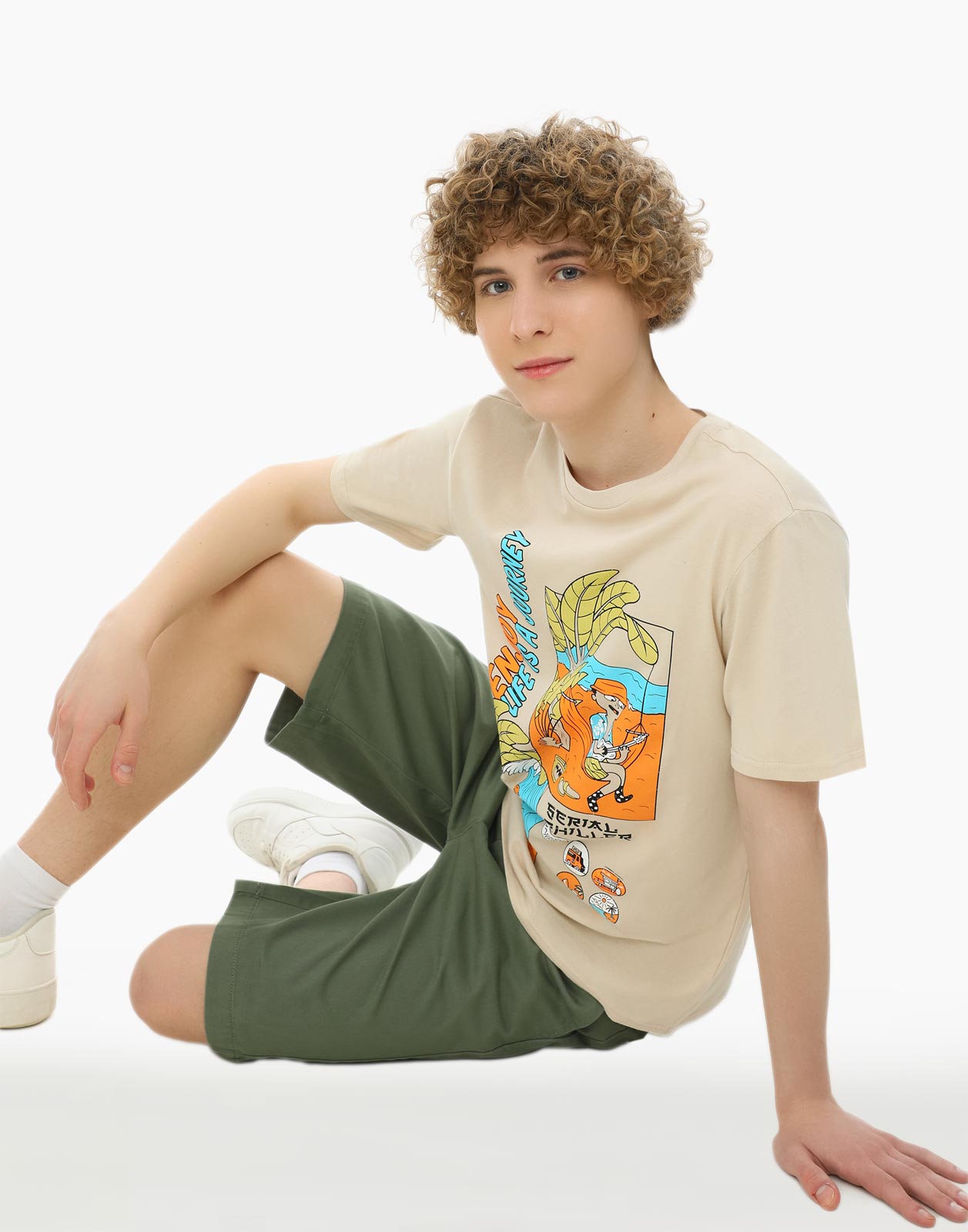 

Хаки шорты Slim для мальчика р.140, BSH006252