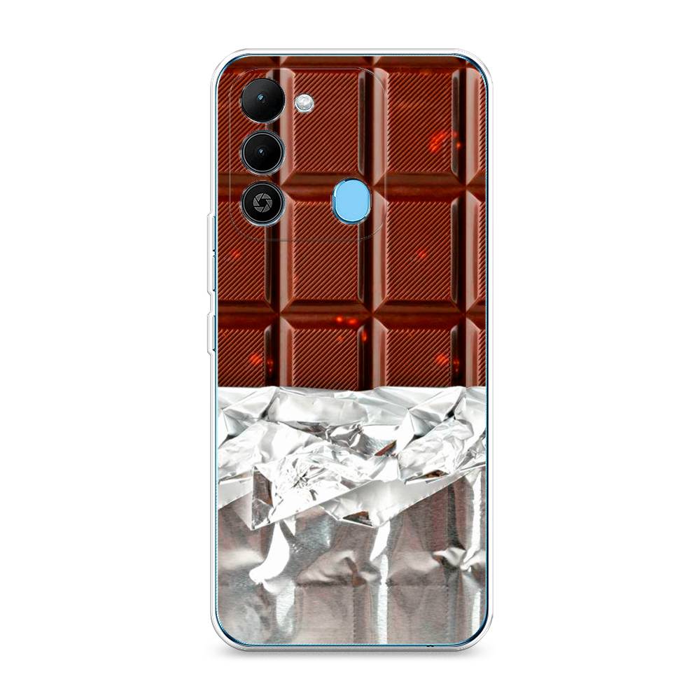 

Чехол на Tecno Spark Go 2022 "Шоколад в обертке", Коричневый, 302850-6