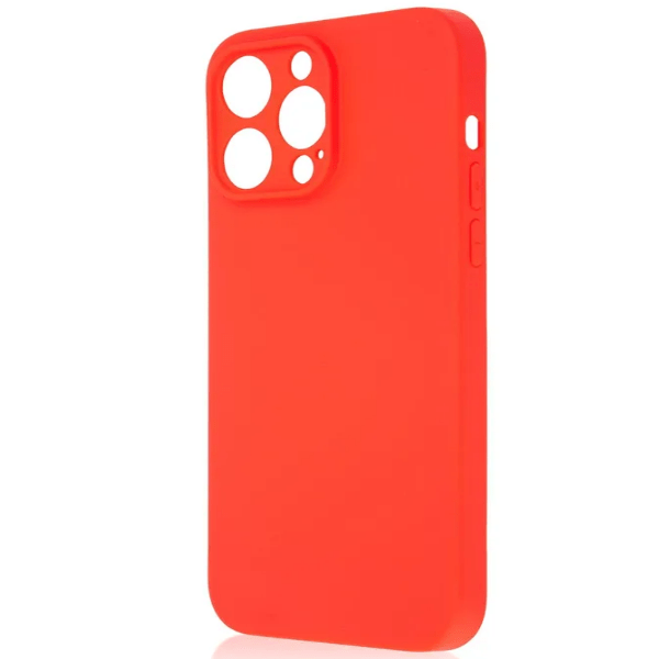 

Чехол iPhone 14 Pro цветной силикон, красный