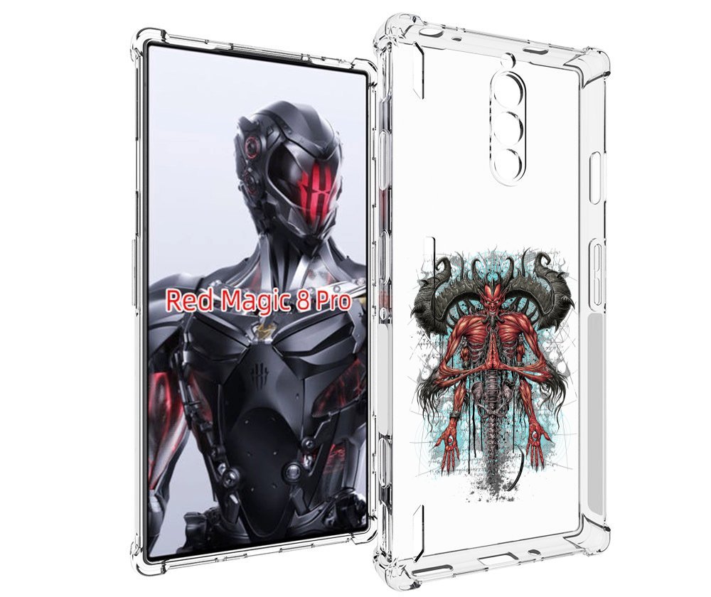 

Чехол MyPads дьявол для ZTE Nubia Red Magic 8 Pro / Red Magic 8 Pro Plus, Tocco