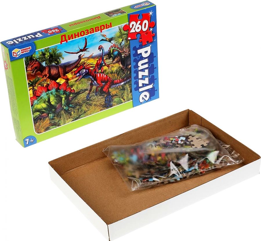

Пазл Умные игры Динозавры 260 деталей 4680107902726