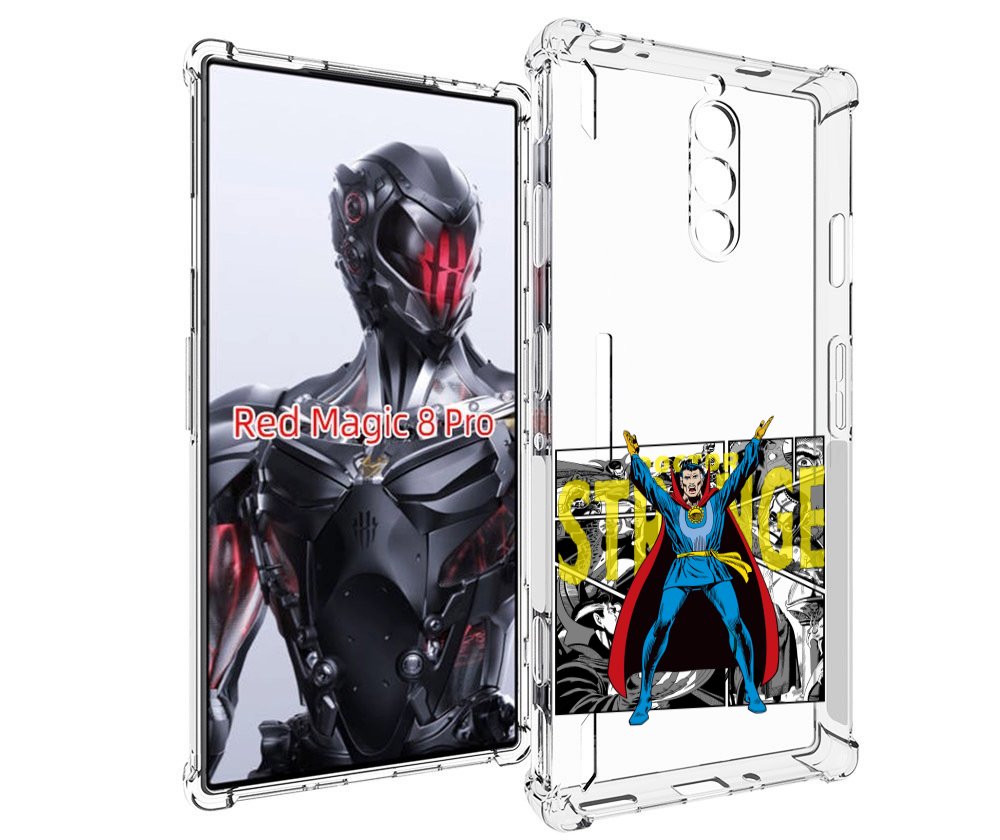Чехол MyPads доктор стренж комикс для ZTE Nubia Red Magic 8 Pro / Red Magic 8 Pro Plus