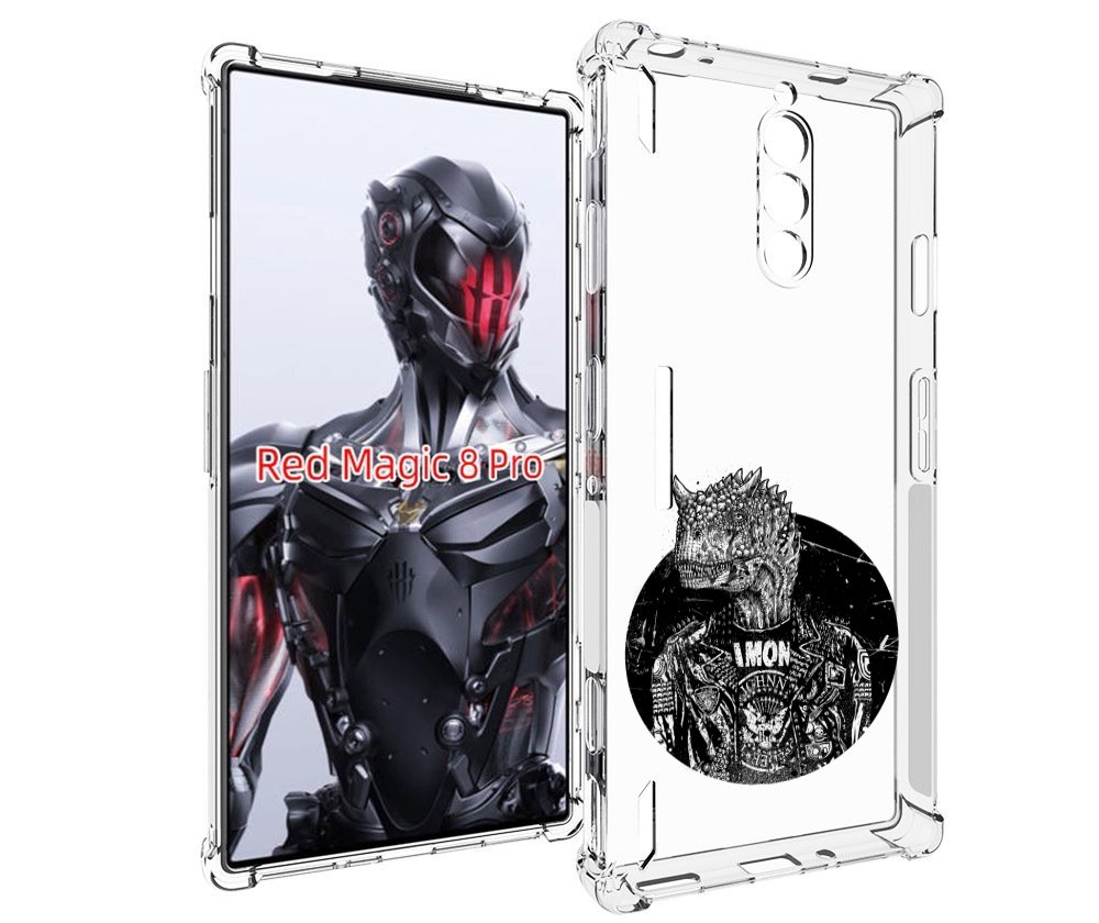 

Чехол MyPads динозавр в куртке для ZTE Nubia Red Magic 8 Pro / Red Magic 8 Pro Plus, Tocco