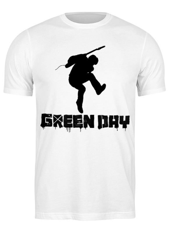 

Футболка мужская Printio Green day белая 2XL, Белый, Green day