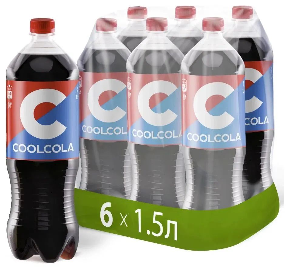 Газированный напиток Очаково CoolCola(Кул Кола), 6 штук по 1,5 л