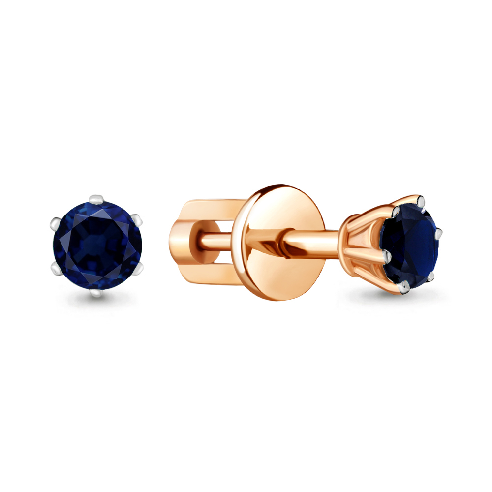 

Серьги из серебра с сапфиром искуственным Aquamarine 42893Б_925_з, 42893Б_925_з