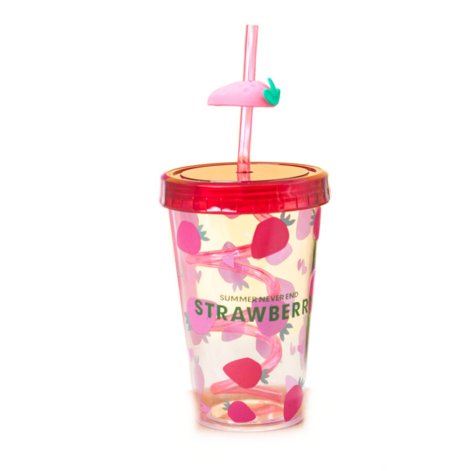 

Тамблер "Fruits party Strawberry" розовый (380 ml), Fruits party Strawberry