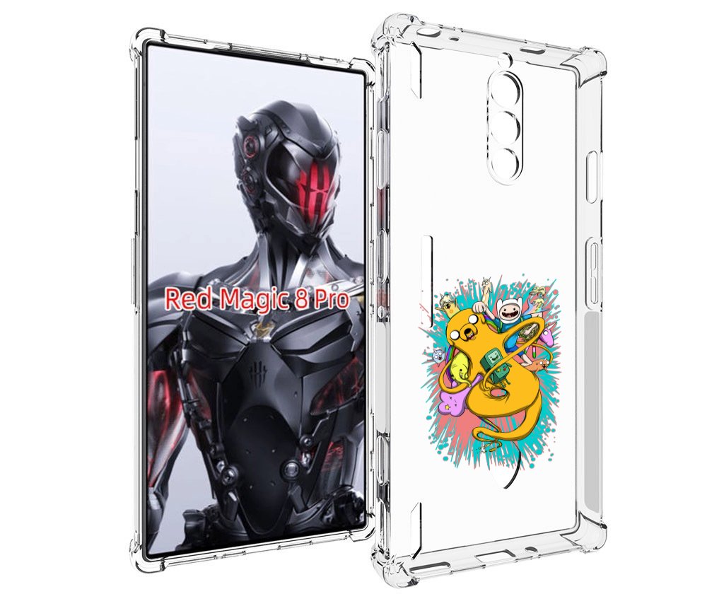 Чехол MyPads время приключений рисунок для ZTE Nubia Red Magic 8 Pro / Red Magic 8 Pro ...