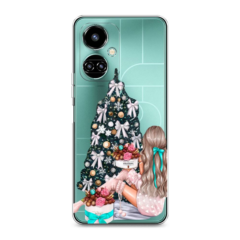 

Чехол на Tecno Camon 19 "New Year", Зеленый;бежевый;голубой, 302250-5