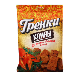 

Гренки ржано-пшеничные Клины вареные раки 100 г