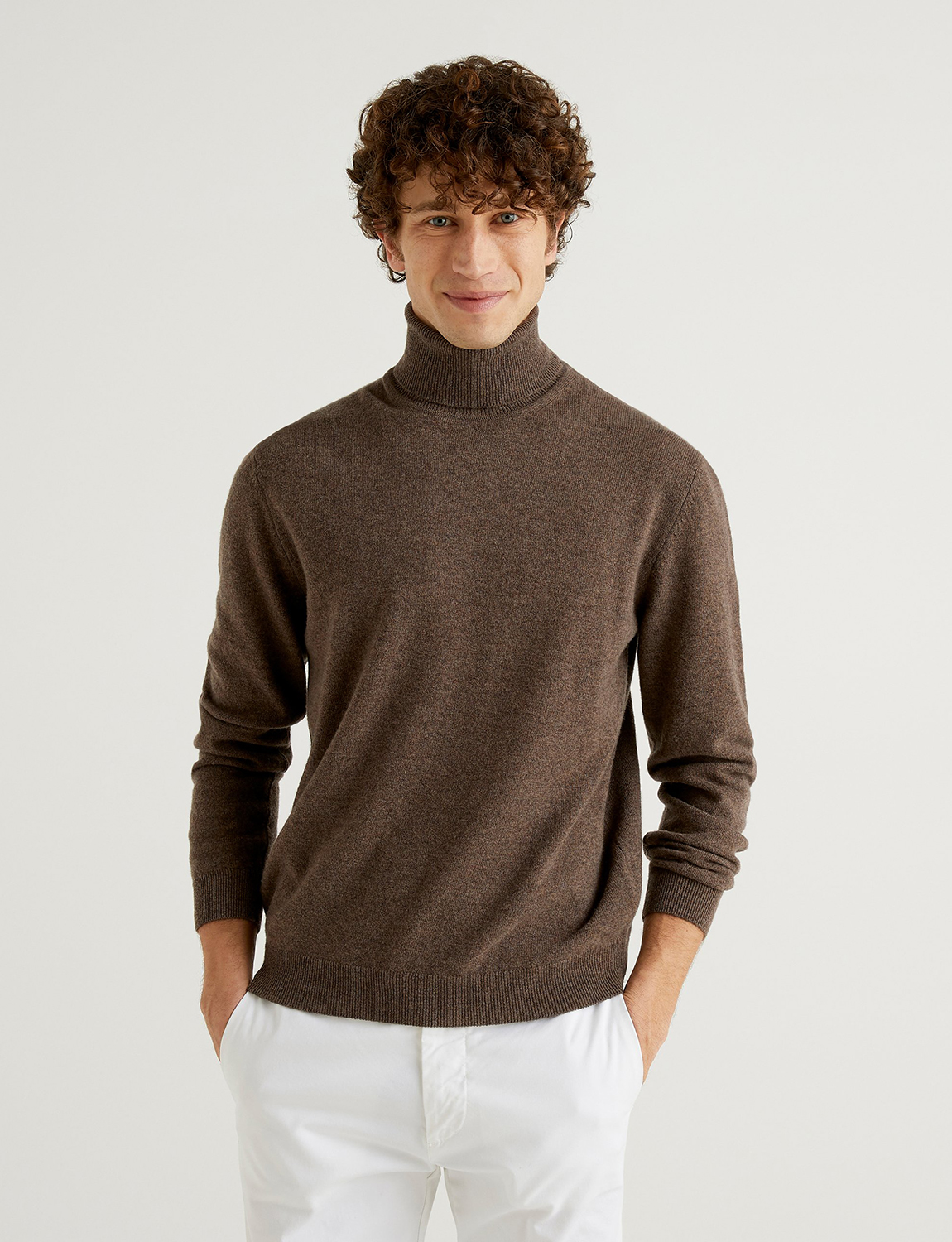 фото Водолазка мужская united colors of benetton 21a_1002u2180 серая l