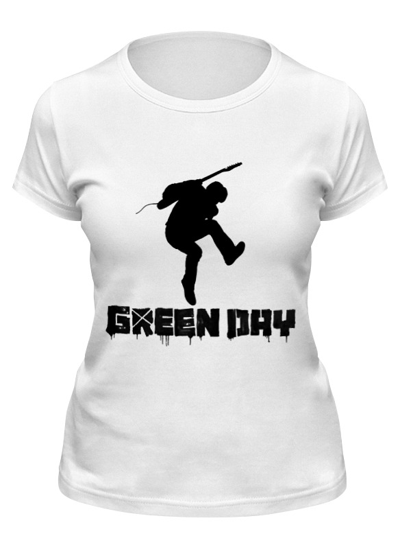 

Футболка женская Printio Green day белая 2XL, Белый, Green day