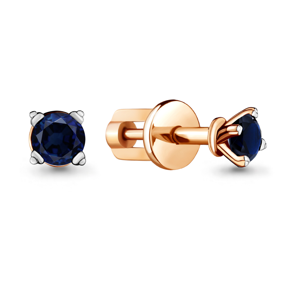 

Серьги из серебра с сапфиром искуственным Aquamarine 42892Н_925_з, 42892Н_925_з