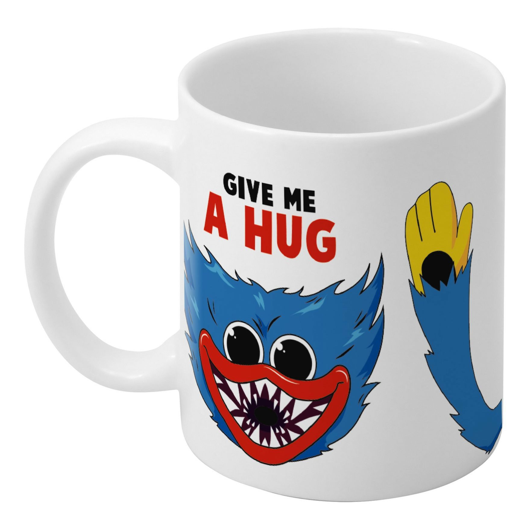 

Кружка сублимация Give me a hug Монстр 350 мл белая