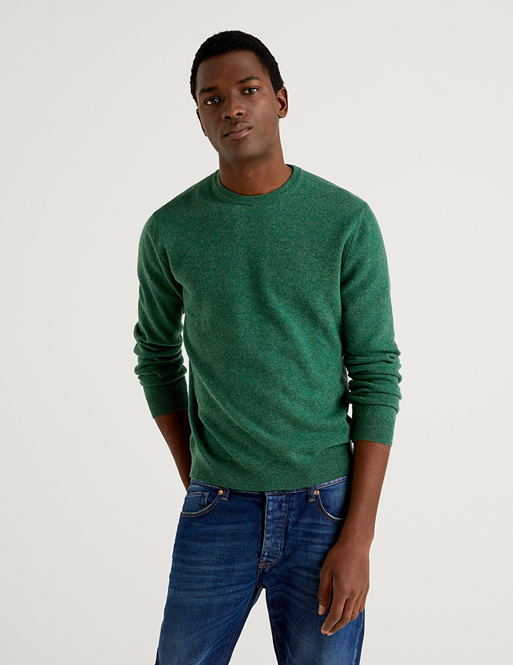 

Джемпер мужской 21A_1002U1G34 United Colors of Benetton зеленый XL, 21A_1002U1G34