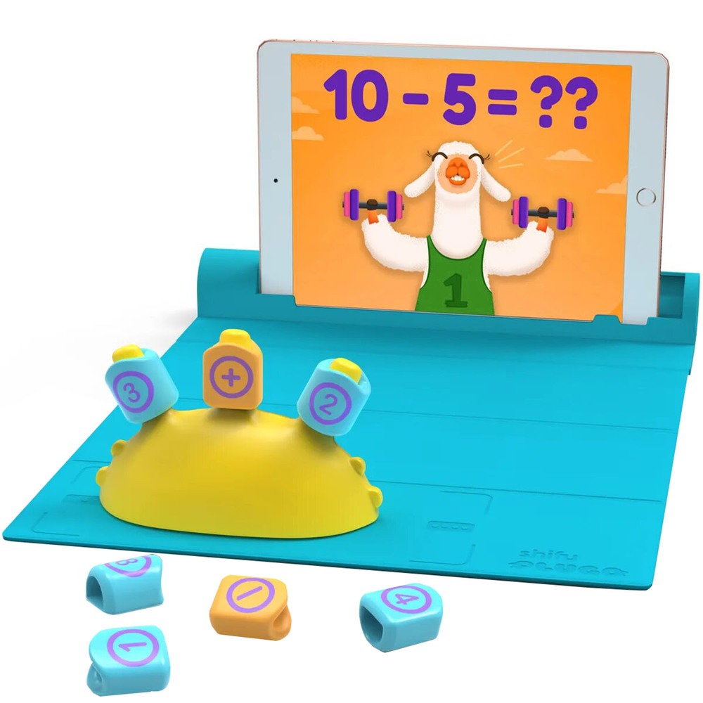 Интерактивная игрушка Shifu Plugo Счёты, синий 130558 насадка для плоской швабры доляна 43×13 см 80 гр микрофибра букли синий