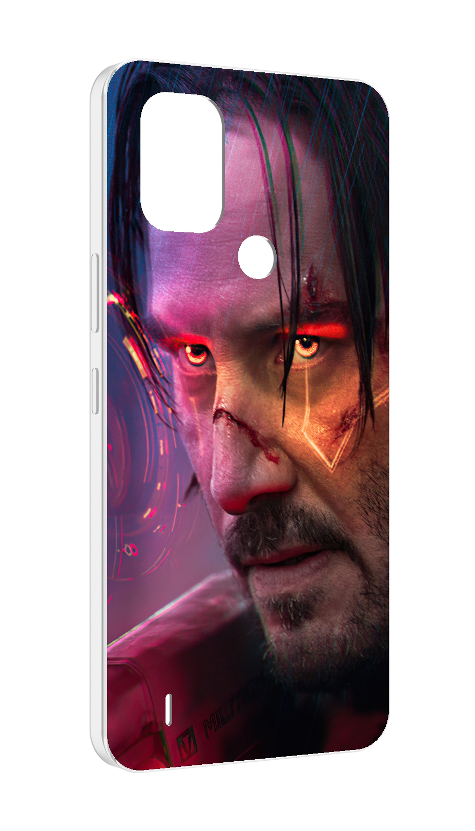

Чехол MyPads cyberpunk 2077 Джонни Сильверхенд для Nokia C31, Прозрачный, Tocco