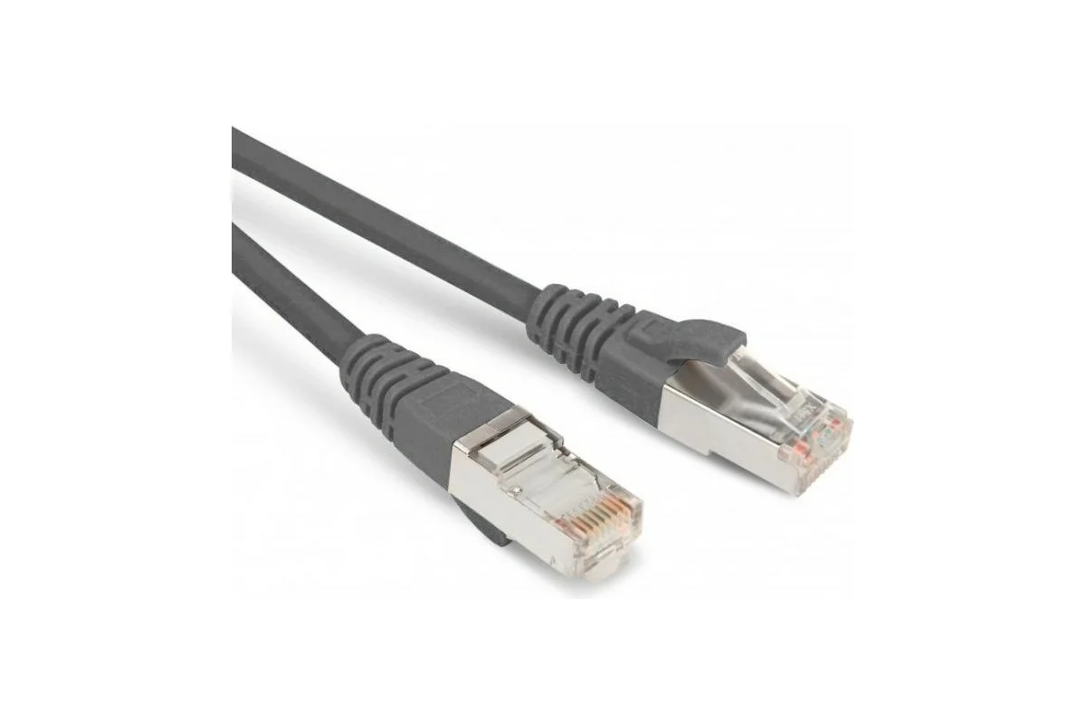 

Патч-корд Hyperline RJ-45 - RJ-45 вилка-вилка 15м (PC-LPM-STP-RJ45-RJ45-C5E-15M) серый