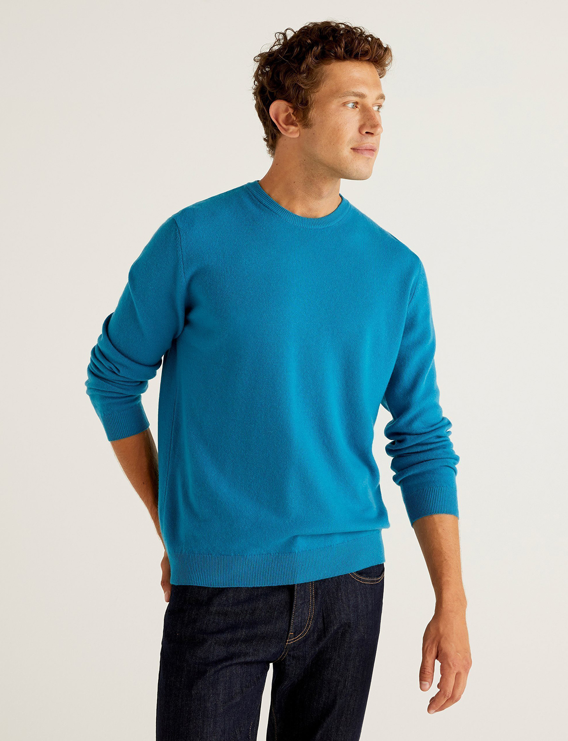 

Джемпер мужской United Colors of Benetton 21A_1002U1G34 голубой M, 21A_1002U1G34