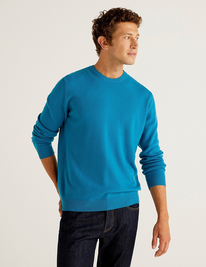 

Джемпер мужской 21A_1002U1G34 United Colors of Benetton голубой L, 21A_1002U1G34