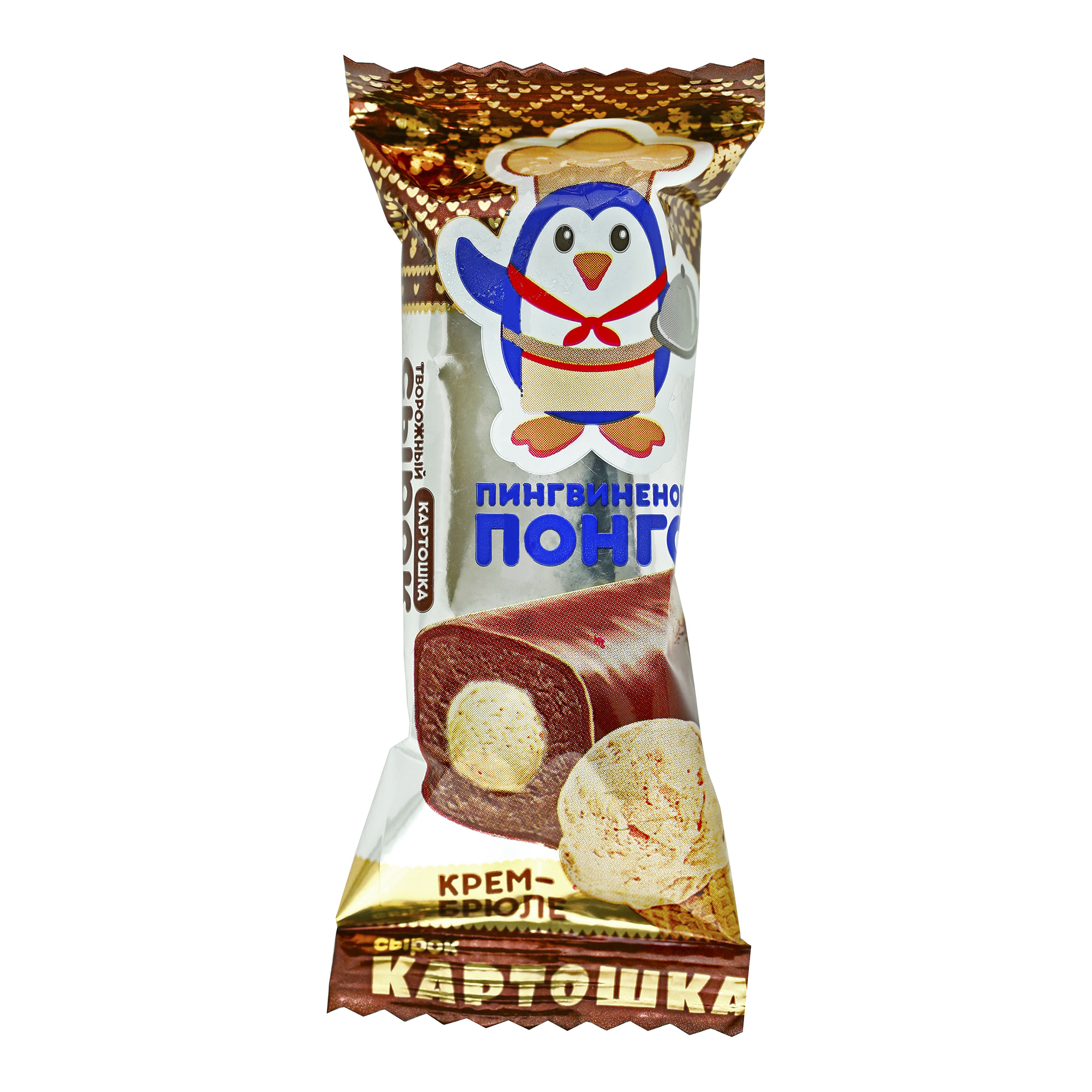 

Сырок творожный Пингвиненок Понго картошка крем-брюле СЗМЖ 40 г