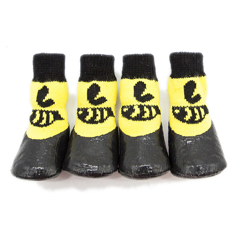 Носки для собак Грызлик Ам размер L, 4 шт желтый