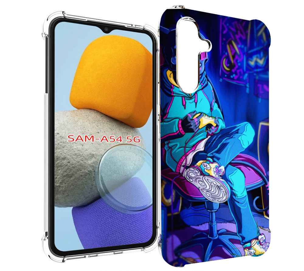 

Чехол MyPads киберпанк игрок для Samsung Galaxy A54, Tocco