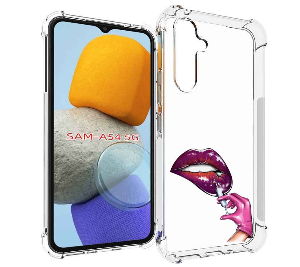 

Чехол MyPads качаем-губы для Samsung Galaxy A54, Tocco