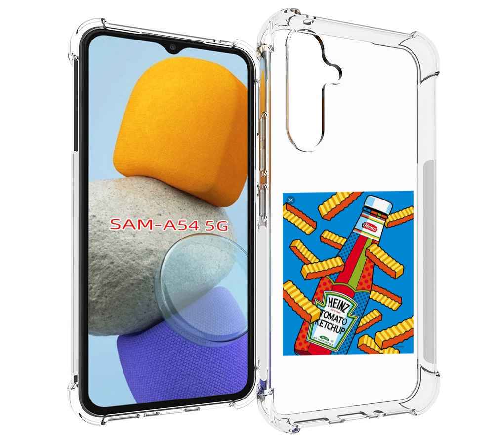 

Чехол MyPads картошка с соусом для Samsung Galaxy A54, Tocco