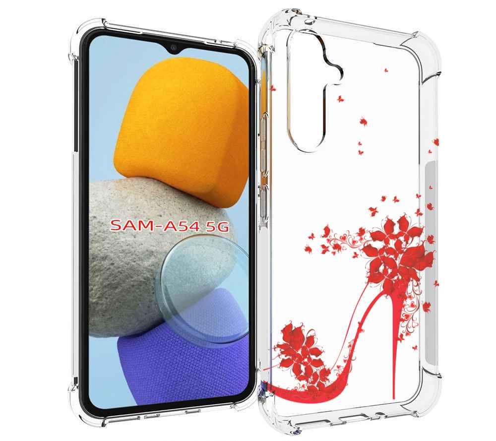 

Чехол MyPads каблук-в-цветах для Samsung Galaxy A54, Tocco