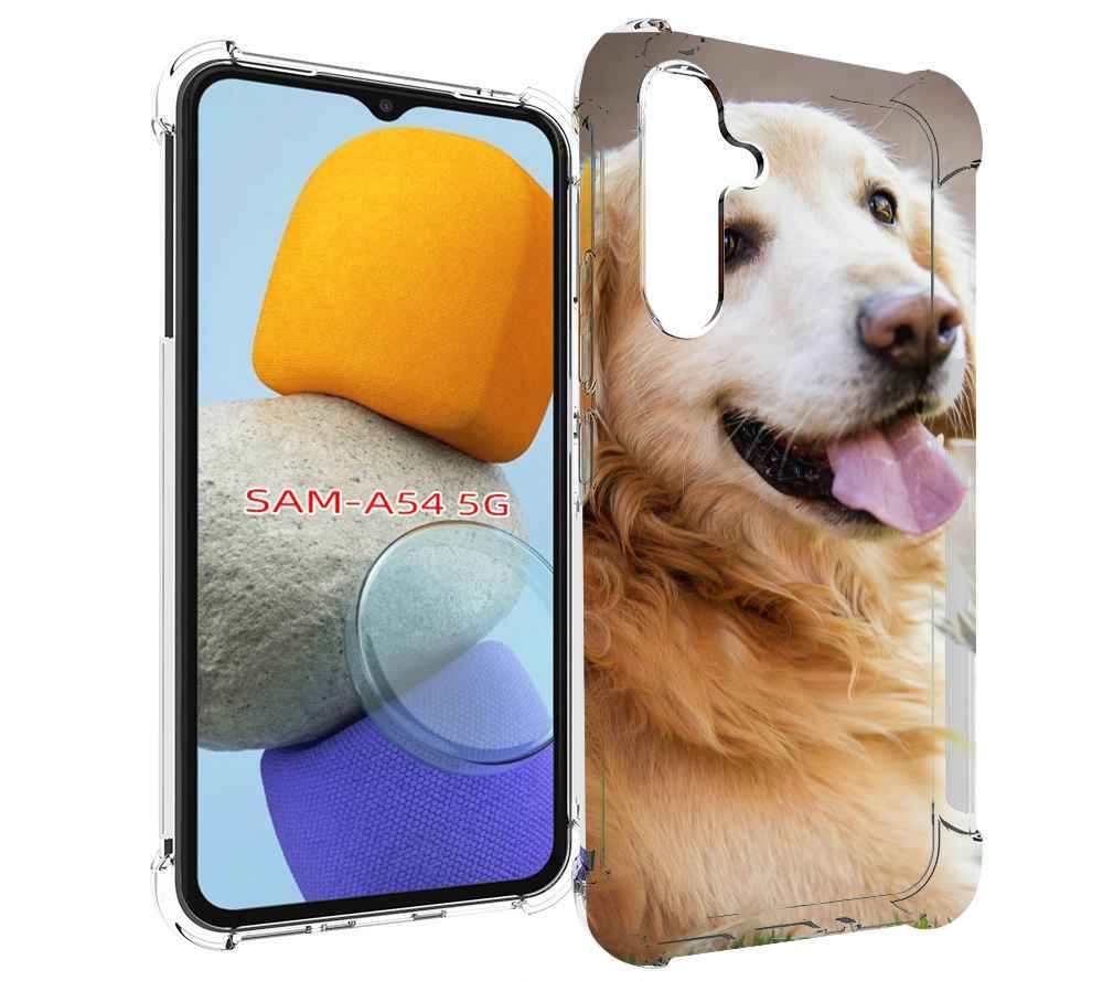 

Чехол MyPads золотистый ретривер для Samsung Galaxy A54, Tocco