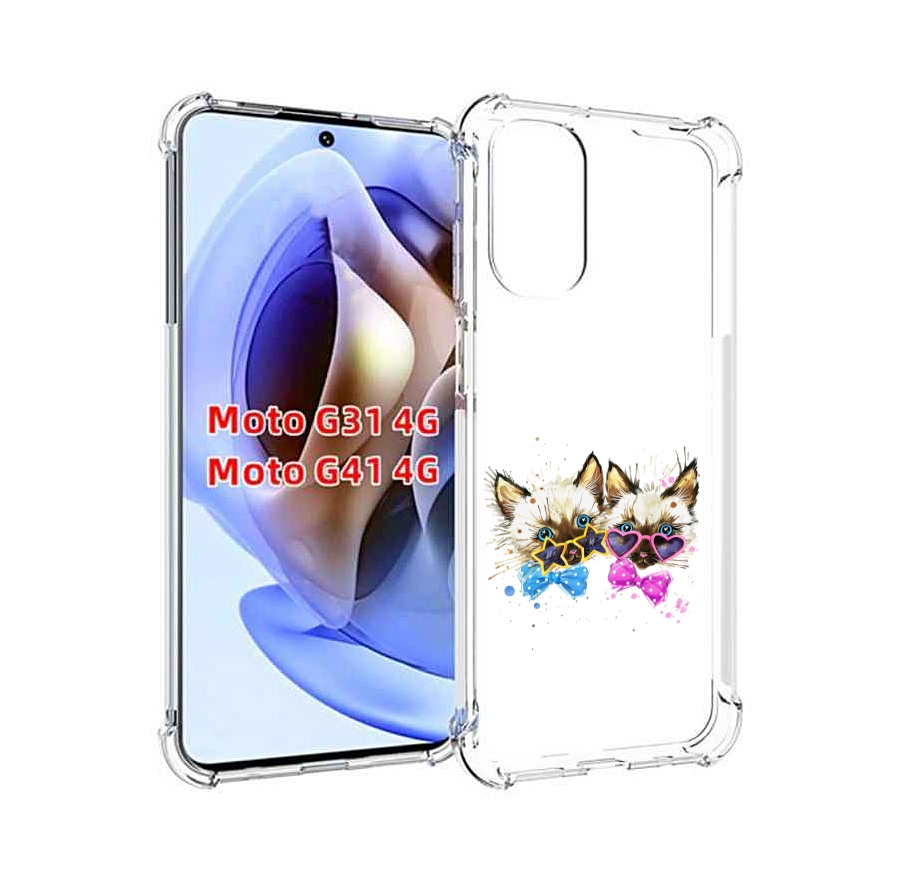 

Чехол MyPads милые котята для Motorola Moto G31 4G / G41 4G, Прозрачный, Tocco