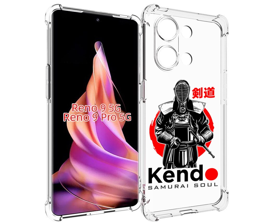 

Чехол MyPads рисованый самурай для Oppo Reno 9/Reno 9 Pro, Прозрачный, Tocco